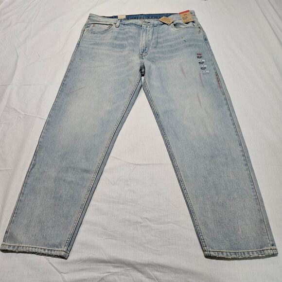 Levi's [Read] 550 '92 Relaxed Taper Pen Mark Detail Stonewashed Jeans 42x32(31) - Picture 1 of 13